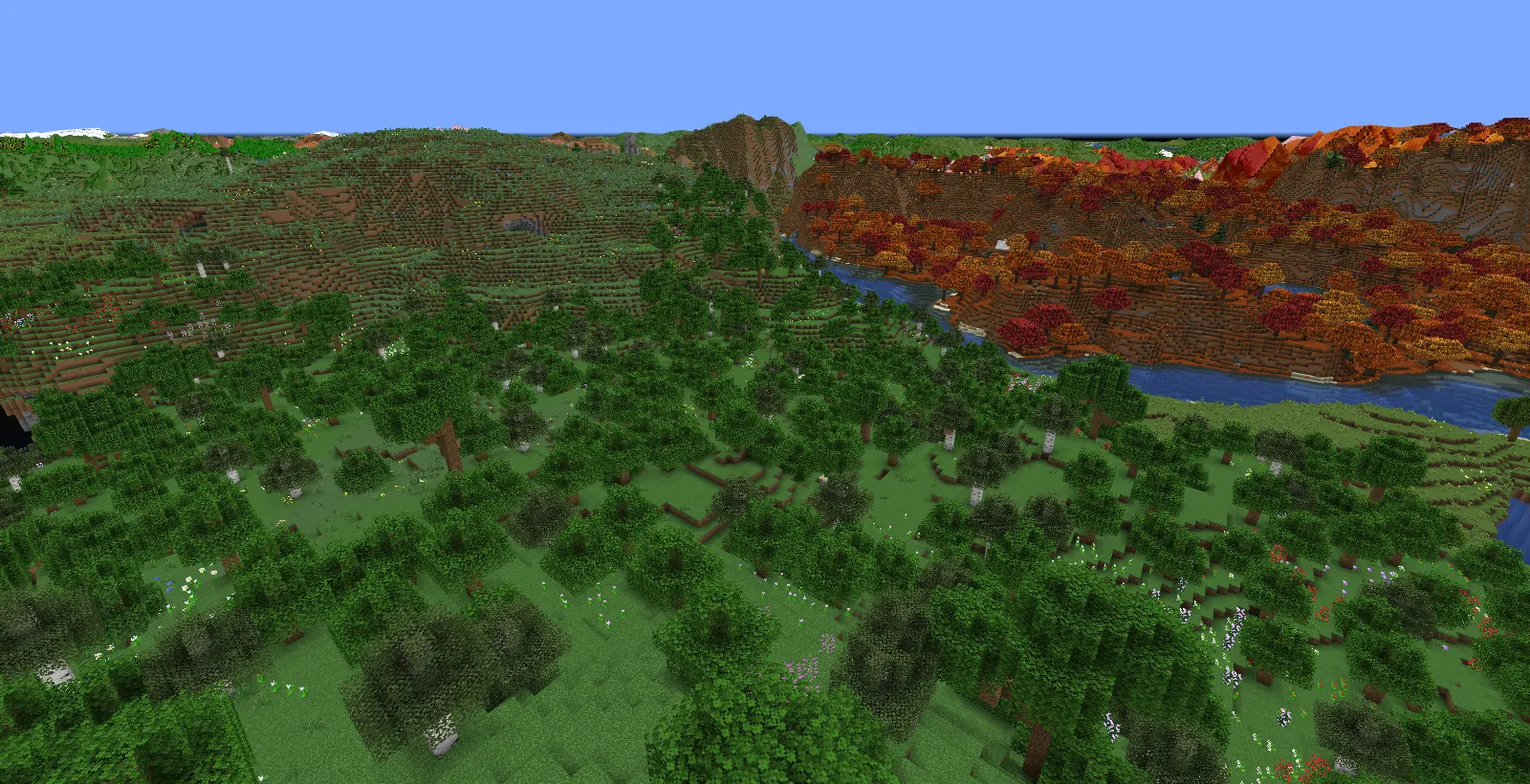 Le badlands rosse lungo un fiume di Heon